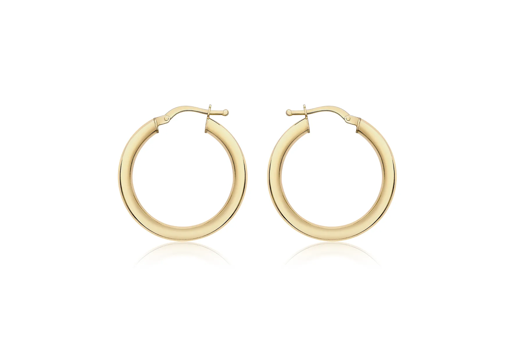 9ct Yellow Gold 20mm Creole Hoop Earrings