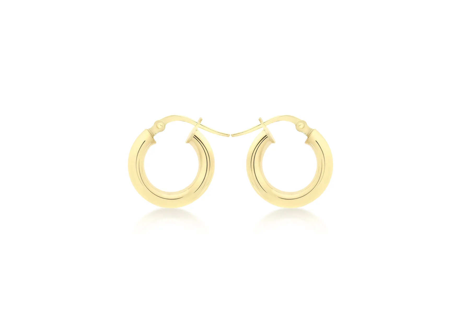 9ct Yellow Gold Creole Hoop Earrings
