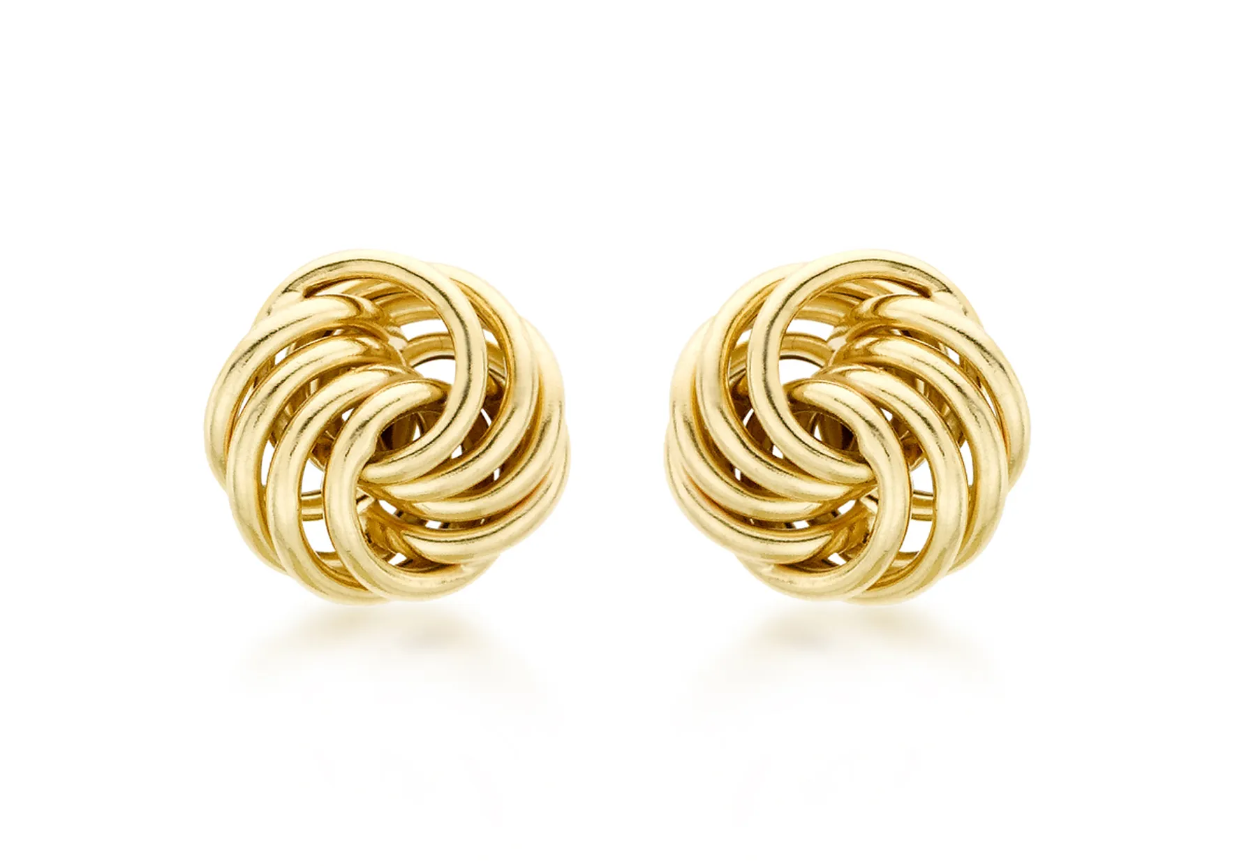 9ct Yellow Gold Knot Earrings