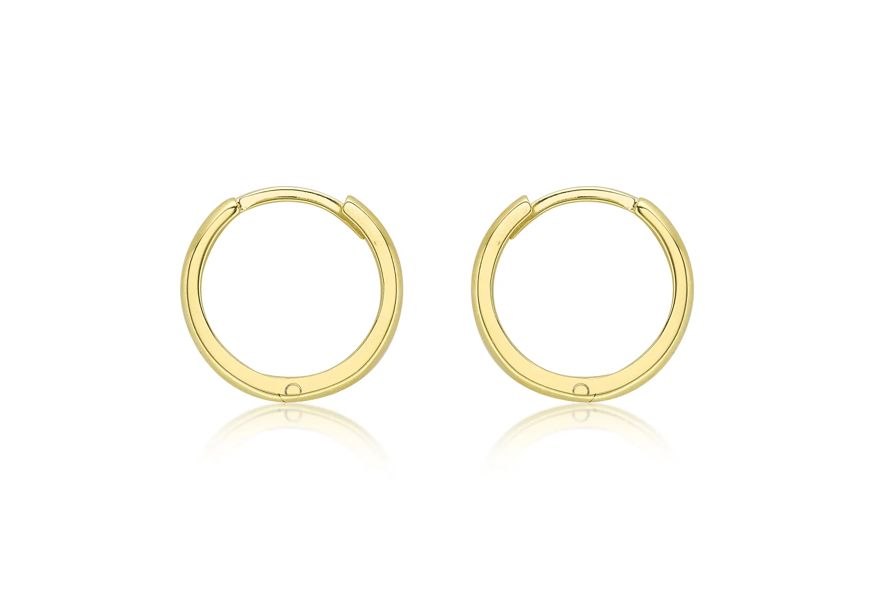 9ct Yellow Gold Huggy Hoop Creole Earrings 14922