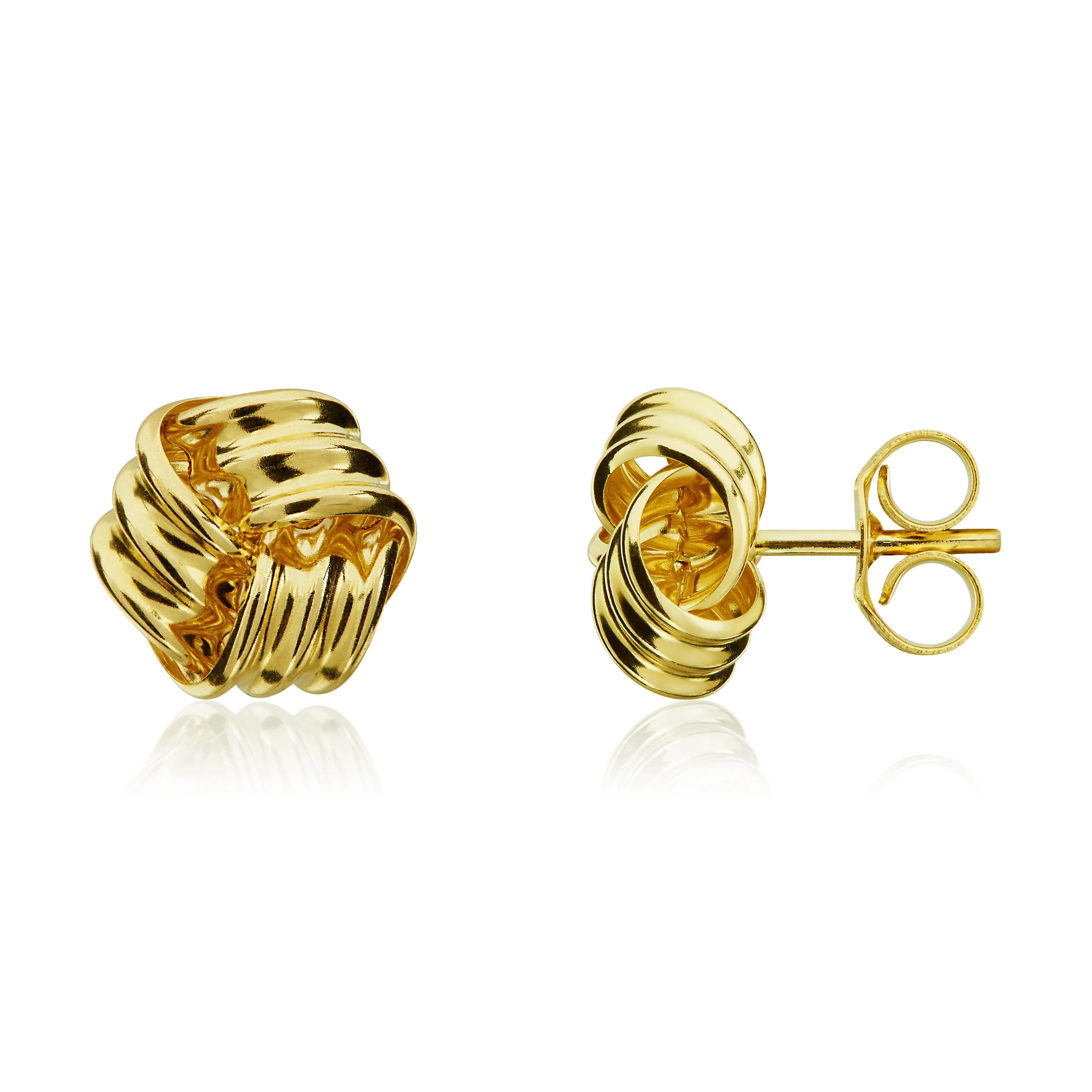 9ct Yellow Gold Knot Earring 11526