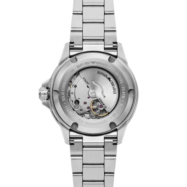 Emporio Armani Blue Bezel Sea Explorer Watch Ar60079