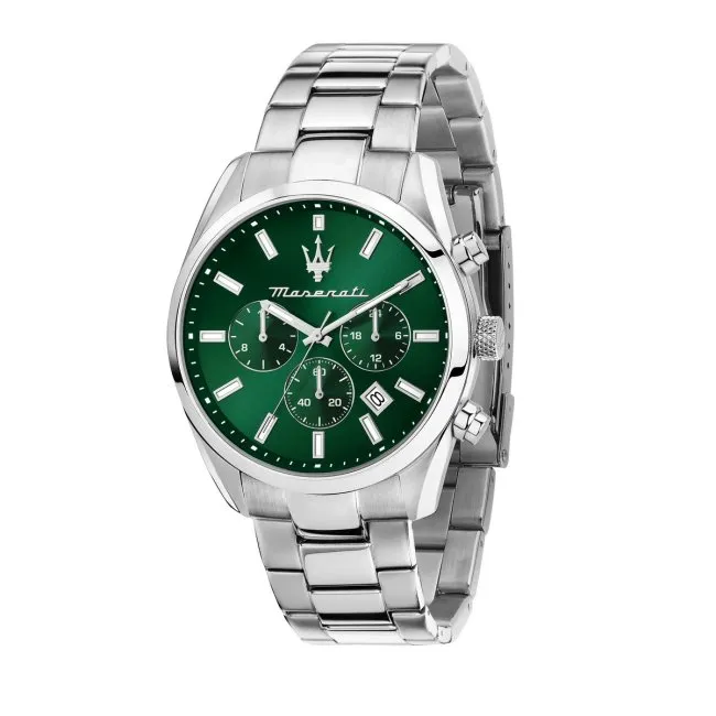Maserati Attrazione Green Dial Stainless Steel Bracelet R8853151011