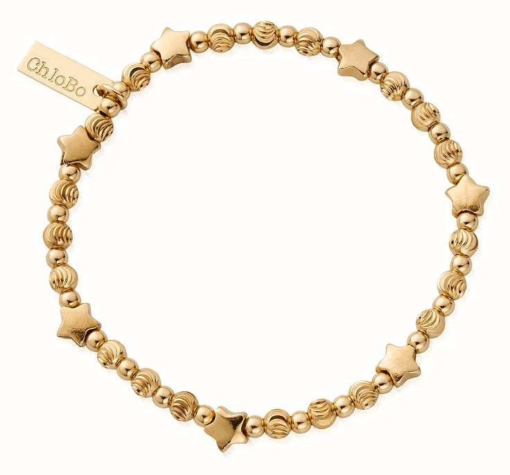 Chlobo Gold Multi Insert Star Bracelet Gbmstar