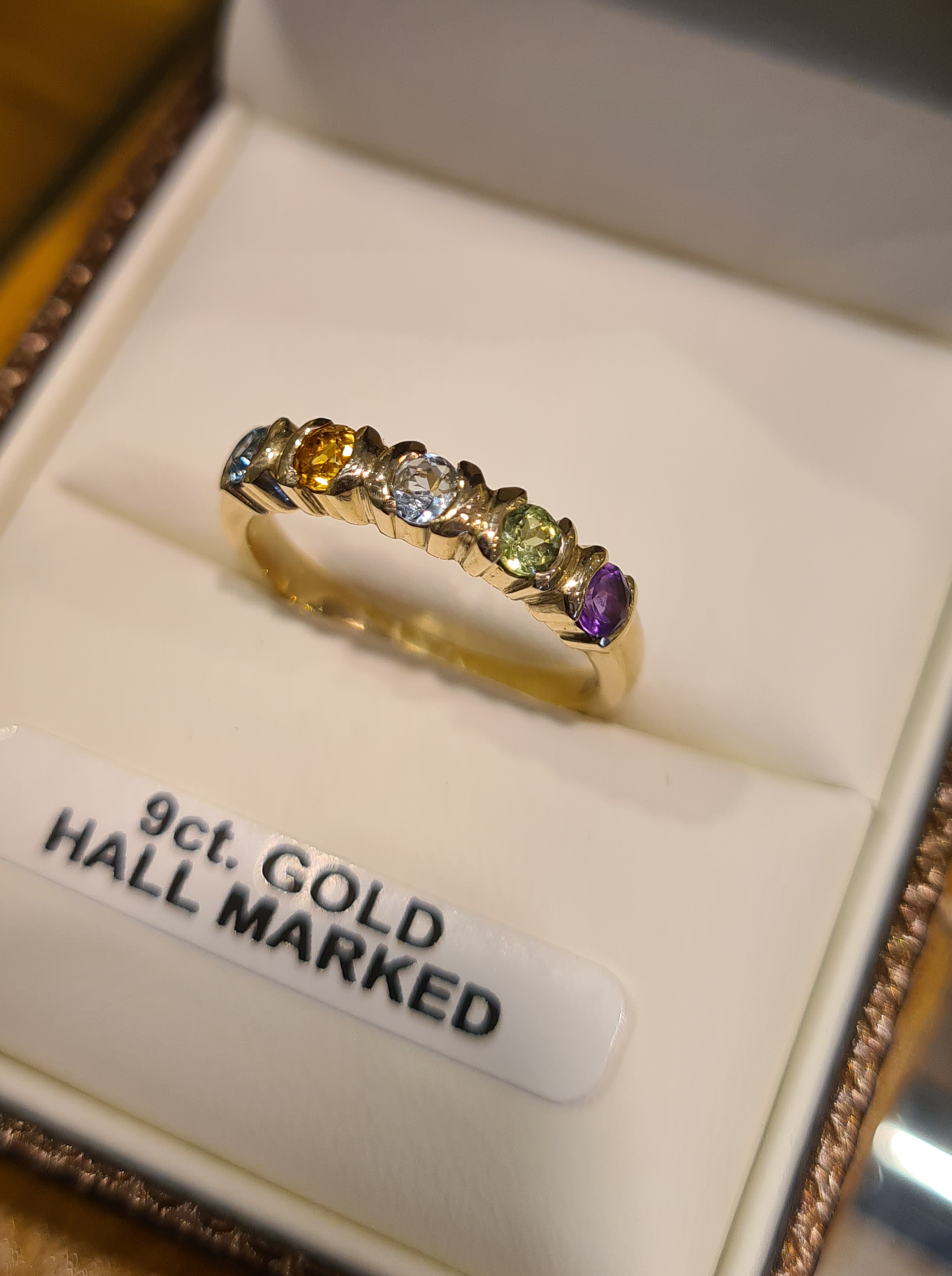 9ct Gold Handmade Birthstone Ring 