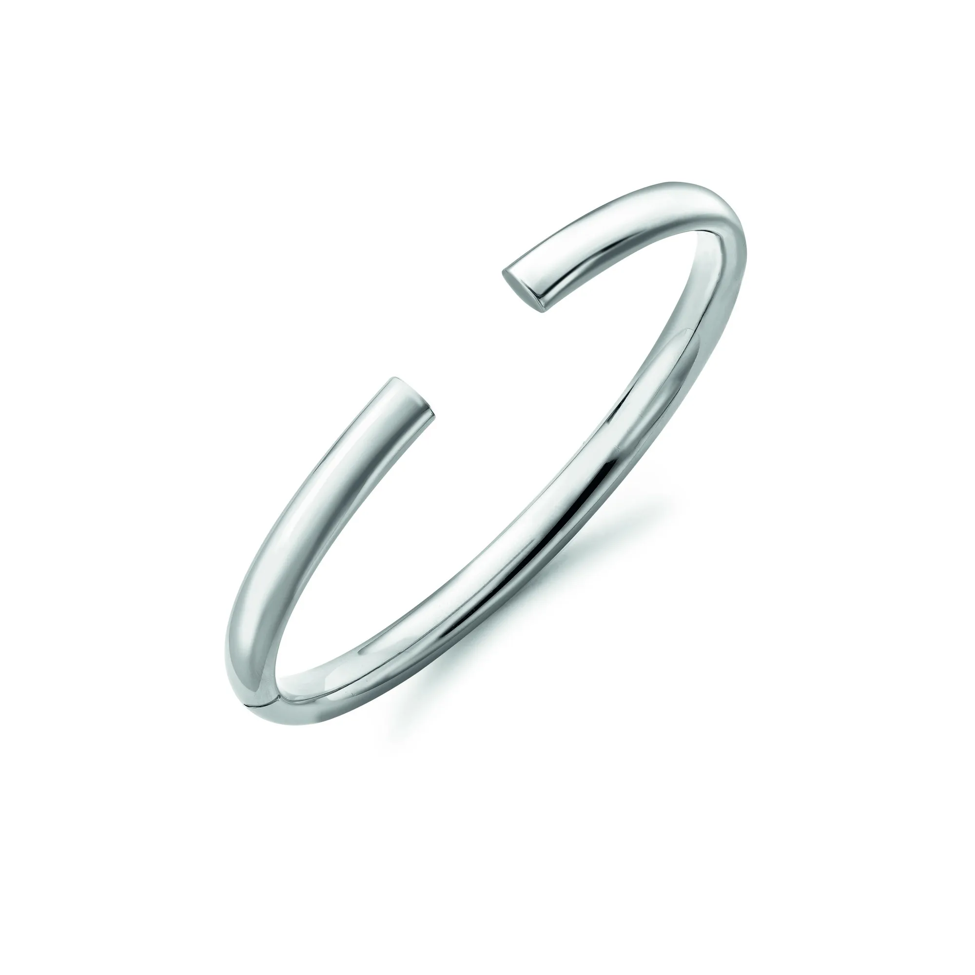 Sterling Silver Hinged Bangle 