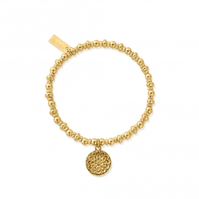 Chlobo Gold Didi Sparkle Moonflower Bracelet GBDS3090
