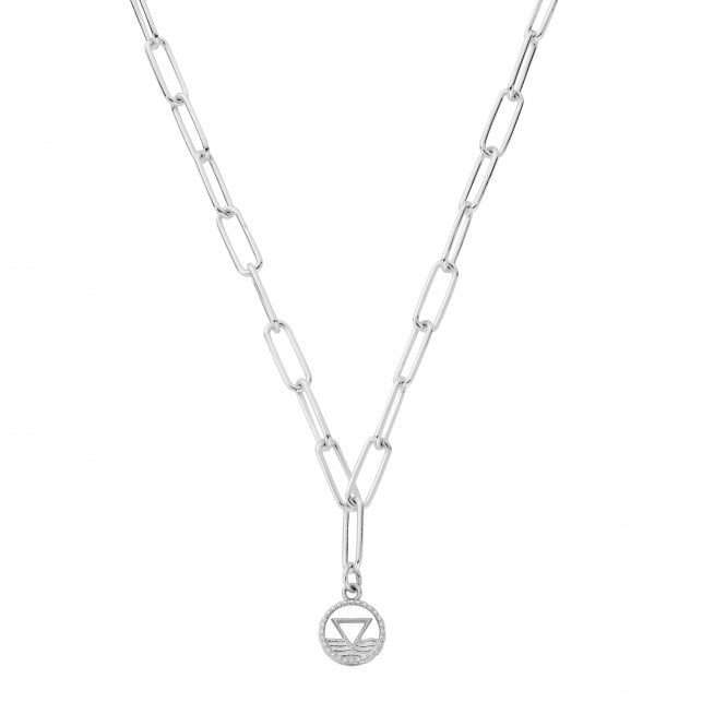ChloBo Sterling Silver Link Chain Water Necklace SNLC3114