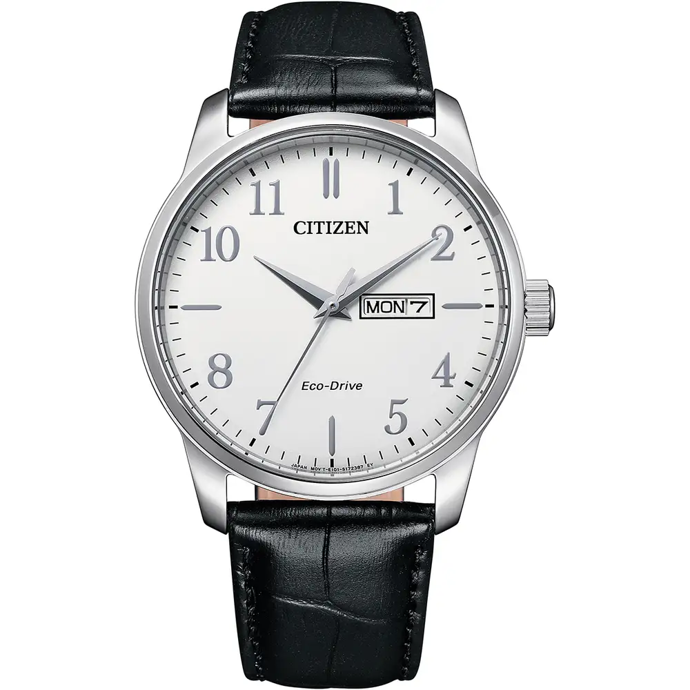 Citizen Eco Drive Mens Strap Day Date Watch Bm8550-14a