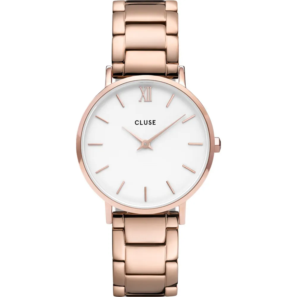Cluse Minuit Linked Rose Gold Watch