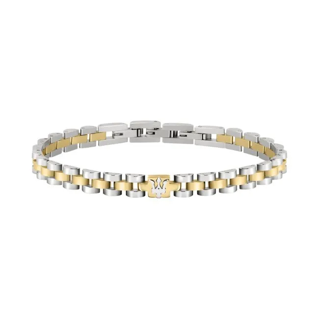 Maserati Jewellery Two Tone Bracelet Jm320ast09