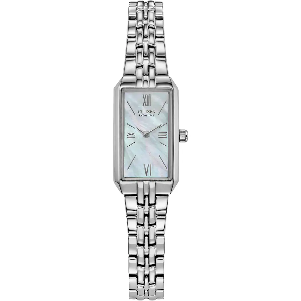 Citizen Silhouette Stainless Steel Mop Dial Ladies Watch Eg2691-57d