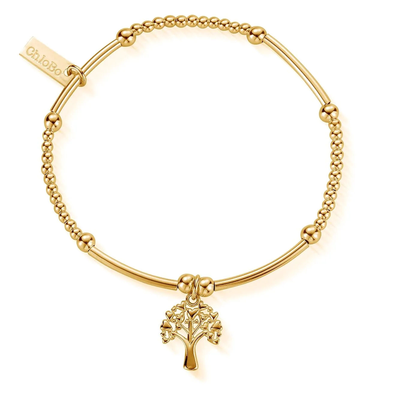 Chlobo Gold Cute Mini Heart Tree Of Life Bracelet Gbcm775