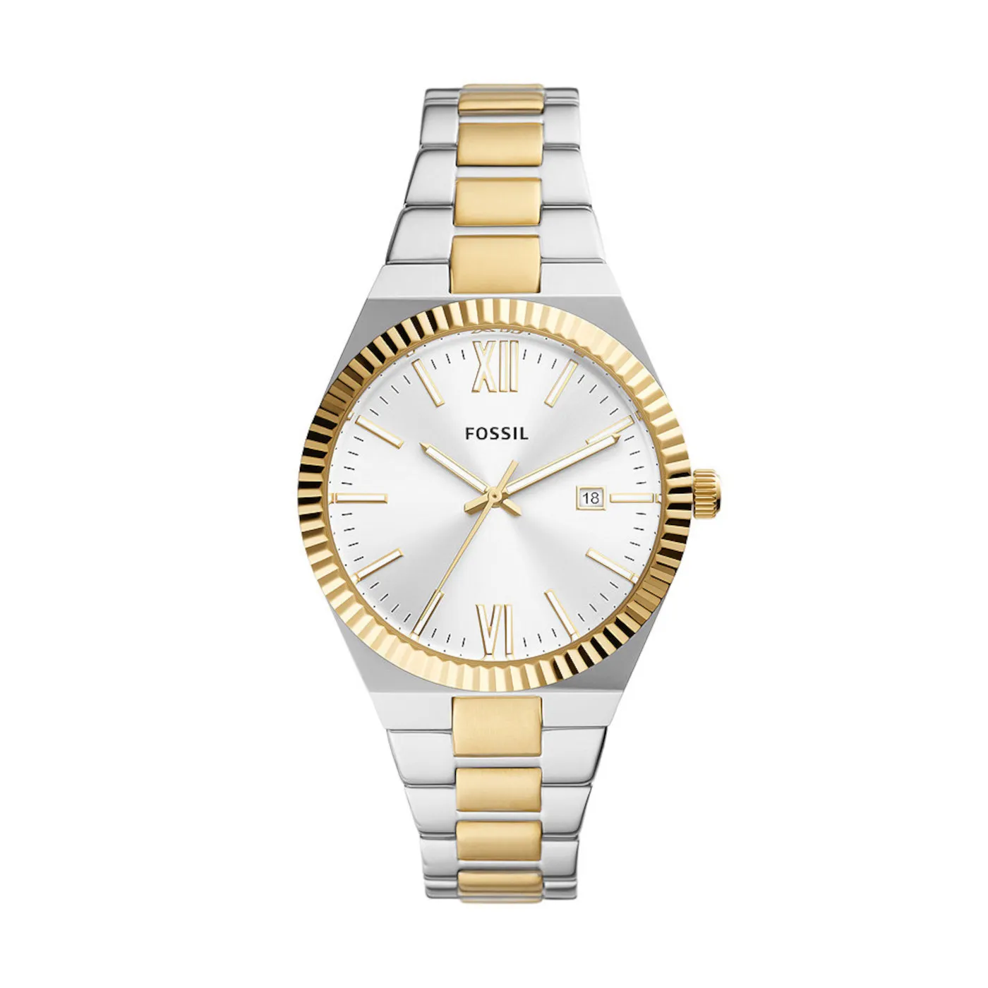 Scarlette Three-hand Date Two-tone Stainless Steel Watches5259