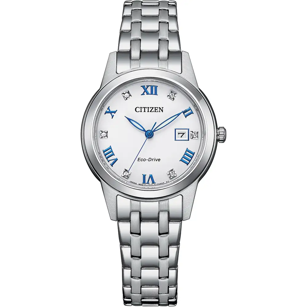 Citizen Ladies White Dial Silhouette Crystal Fe1240-81a