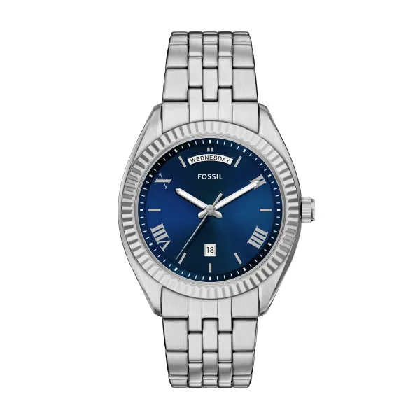 Fossil Gents Campbell Watch Blue Dial Fs6140