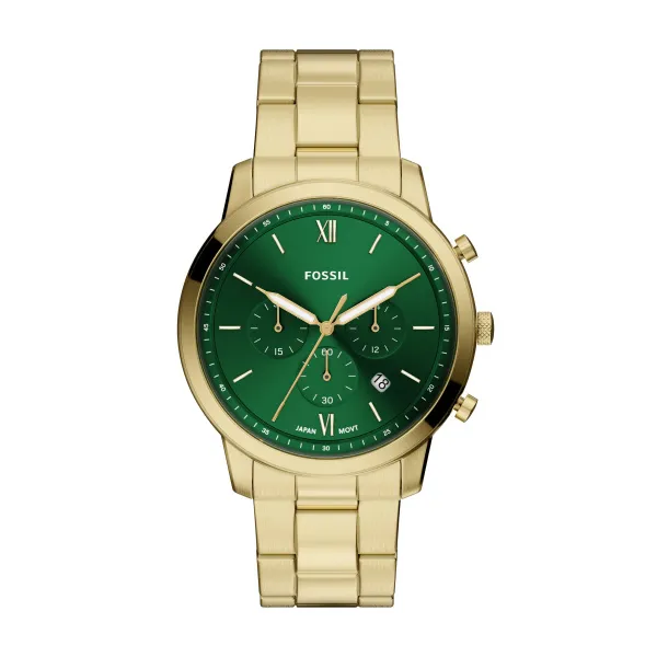Fossil Gents Green Dial Watch Fs6164
