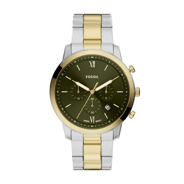 Fossil Two Tone Neutra Chrono Gents Watch Fs6189