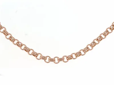 9ct Rose Gold Handmade Ladies Bracelet 3206