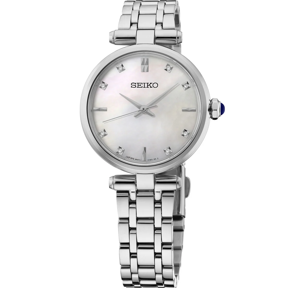Seiko Ladies Diamond 29mm Stainless Steel Hgh005p1