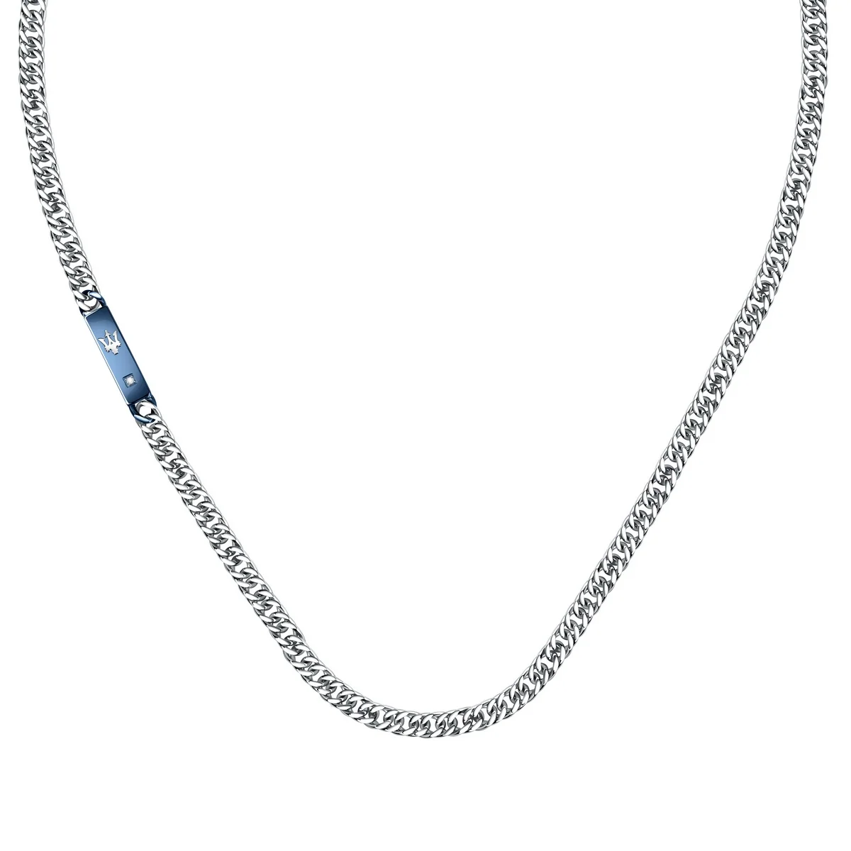Maserati Jewels Silver Necklace 500mm Lobster Buckle Jm221aty02