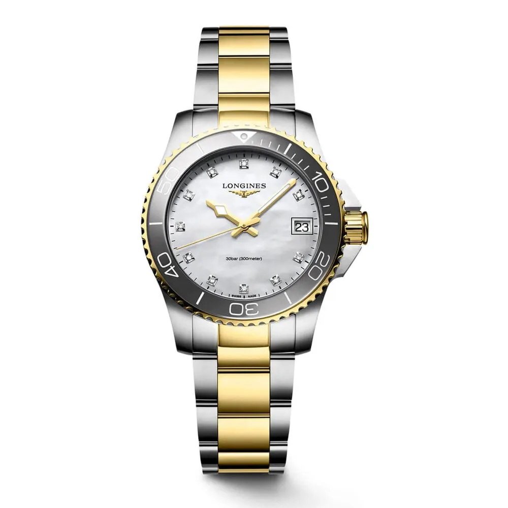Longines Hydroconquest 32mm Mop Diamond Dot Dial L33703876