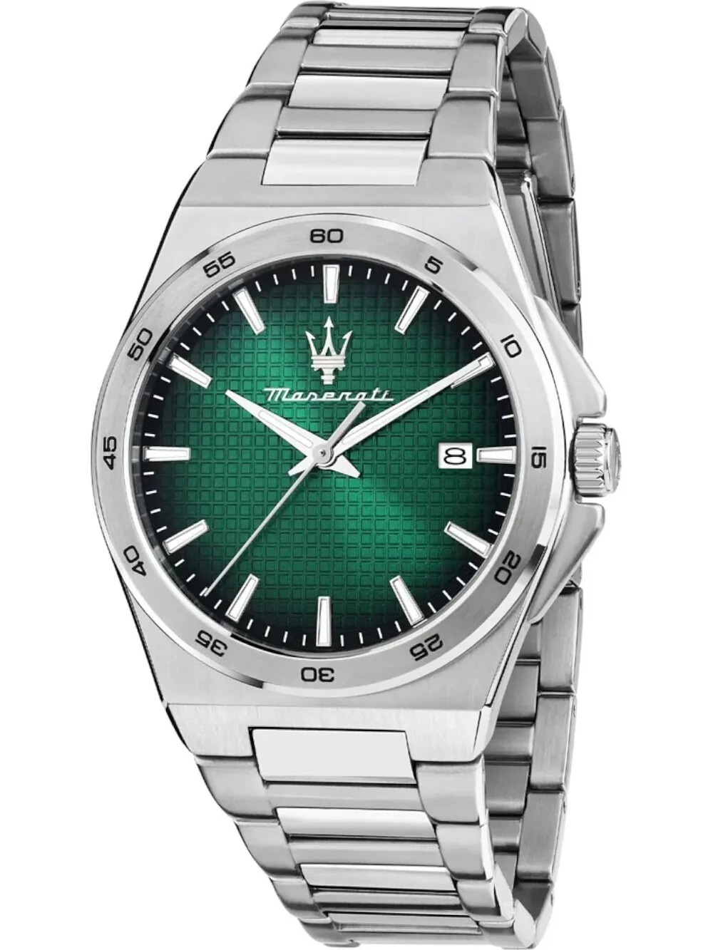 Maserati VelocitÃ Slim 40mm 3h Black+green Dial Stainless Steel Bracelet R8853153003