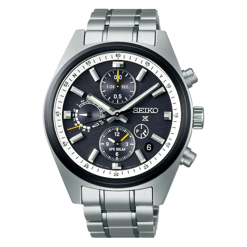 Seiko Gps Solar Chronograph Speedtimer Black Ssh167j1