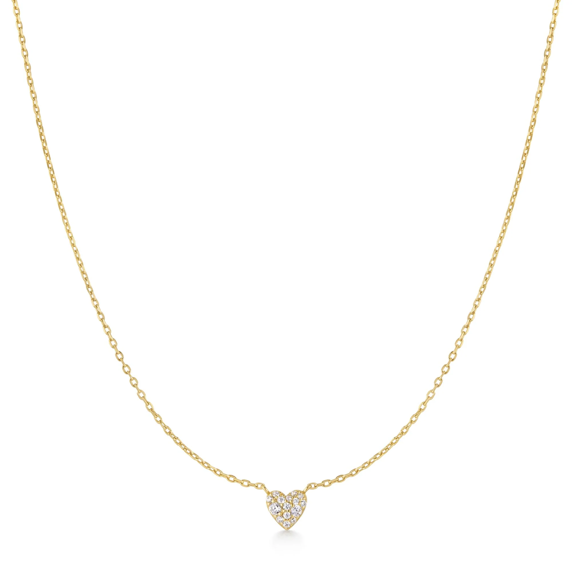 Ania Haie Gold Pave Heart Necklace