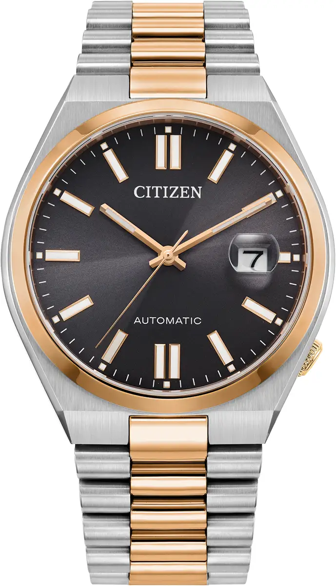 Citizen Gents Tsuyosa Two Tone Automatic Watch Nj0154-80h Grey Dial