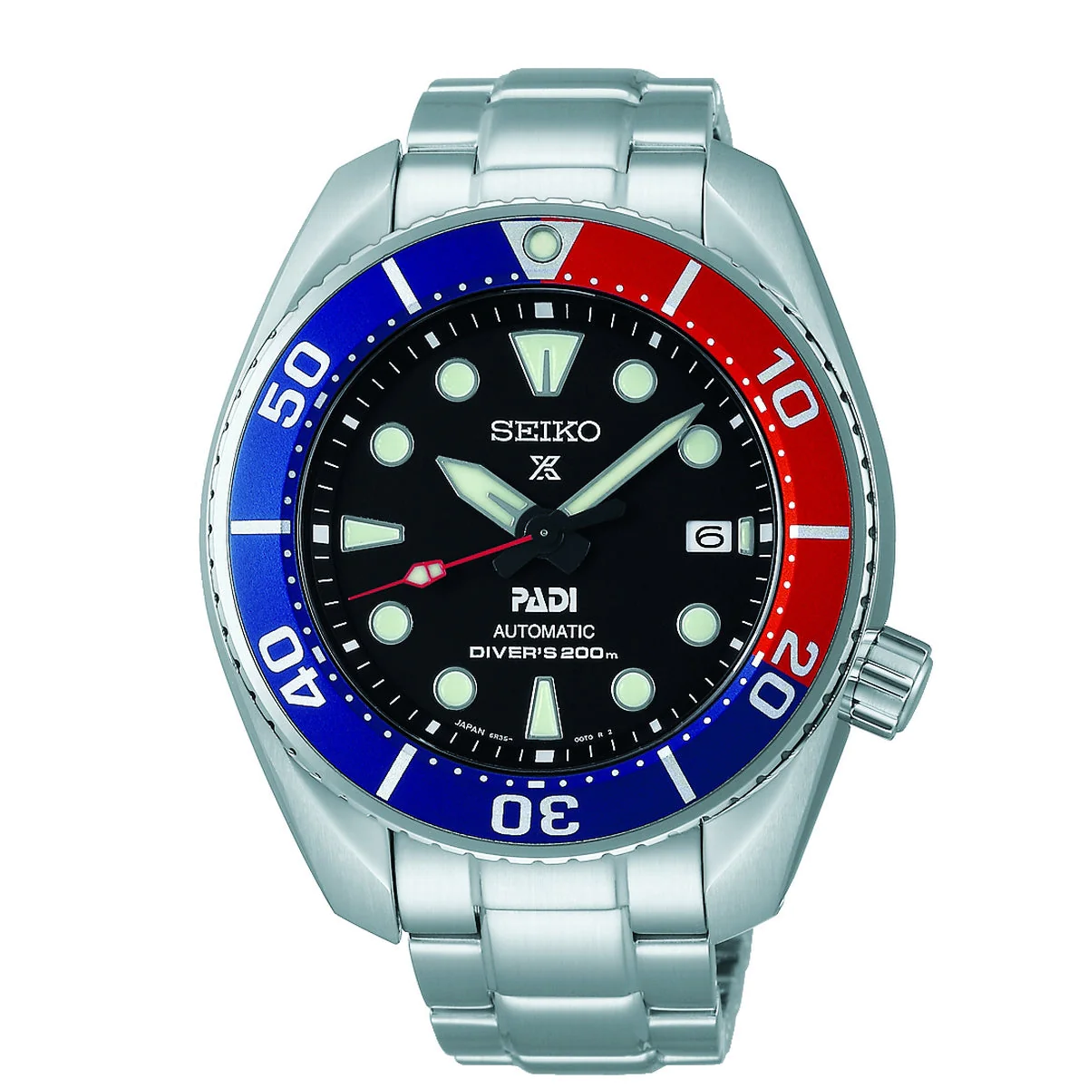 Seiko Prospex Padi Special Edition Automatic Divers 200 Metre Bracelet Watch Spb181j1