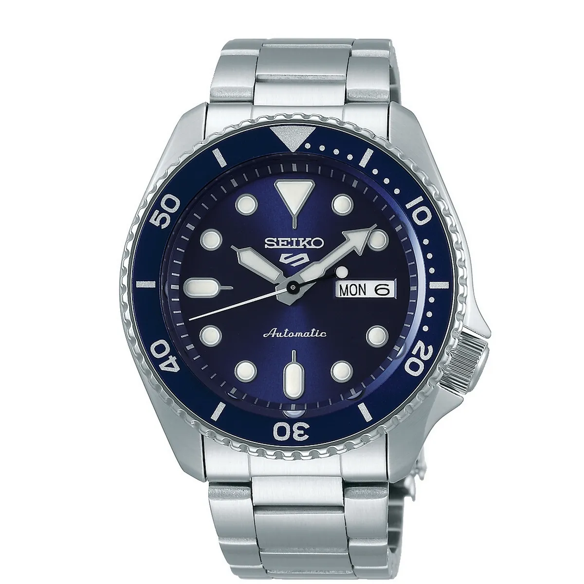 Seiko 5 Automatic Blue Dial Stainless Steel Watch Srpd51k1