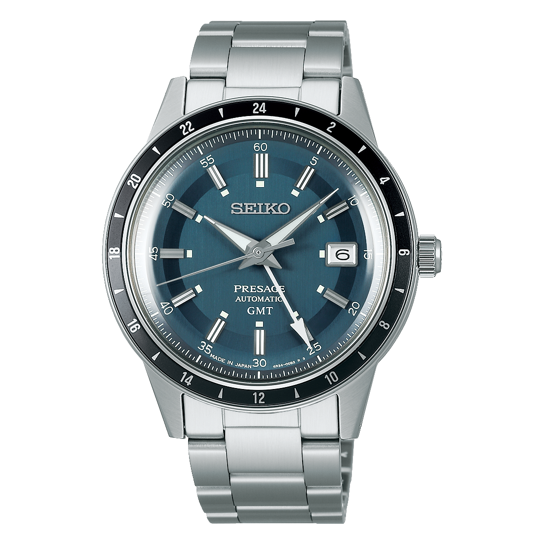 Seiko Presage Petrol Blue Style 60s Road Trip Gmt Ssk009j1