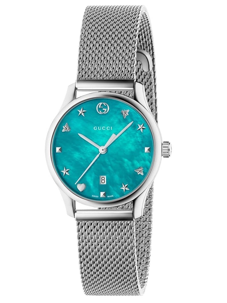 Gucci G-Timeless Turquoise MOP Ladies Watch YA126582